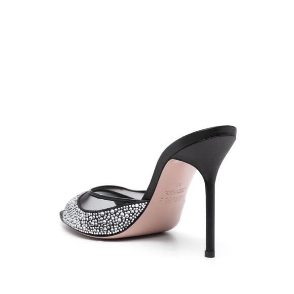 NWT Gedebe Isabelli Black Crystal-embellished Stiletto Sandals EU 36.5 / US 6 - Picture 2 of 4